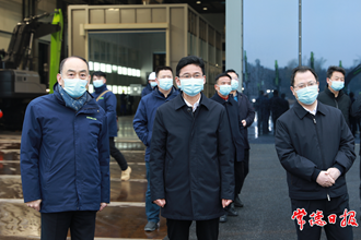 曹志強周振宇赴長沙拜訪中聯重科總部