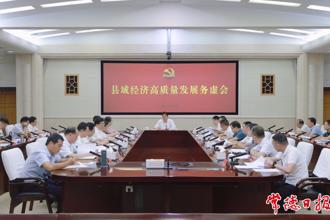羅毅君主持召開縣域經濟高質量發展務虛會